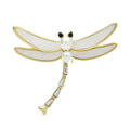 Polished Minimalist Dragonfly Brooch