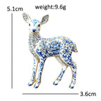 Spotted Sika Deer Sparkle Brooch