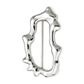Sculptural Irregular Open Frame Brooch original white background product photo