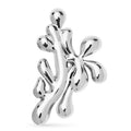 Polished Sperm Cell Cluster Brooch — Silver