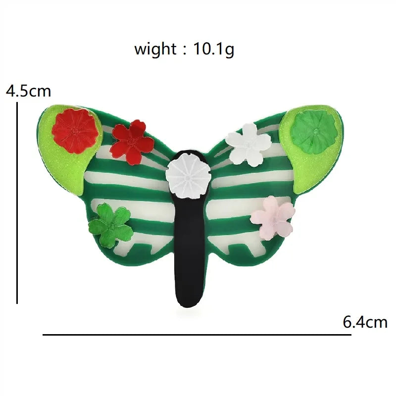 Playful Acrylic Animal and Character Brooch