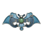 Ornate Bat with Openwork Wings Brooch original white background product photo