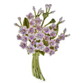 Pastel Flower Bouquet with Green Stems Brooch — Purple