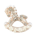 Jeweled Rocking Horse Brooch original white background product photo