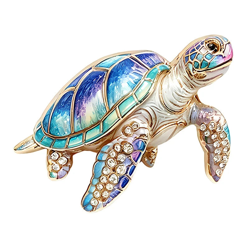 Ocean Scene Sea Turtle Brooch original white background variant photo