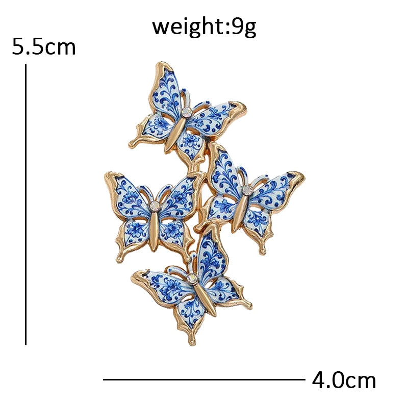 Floral Woodland Creature Motif Brooch