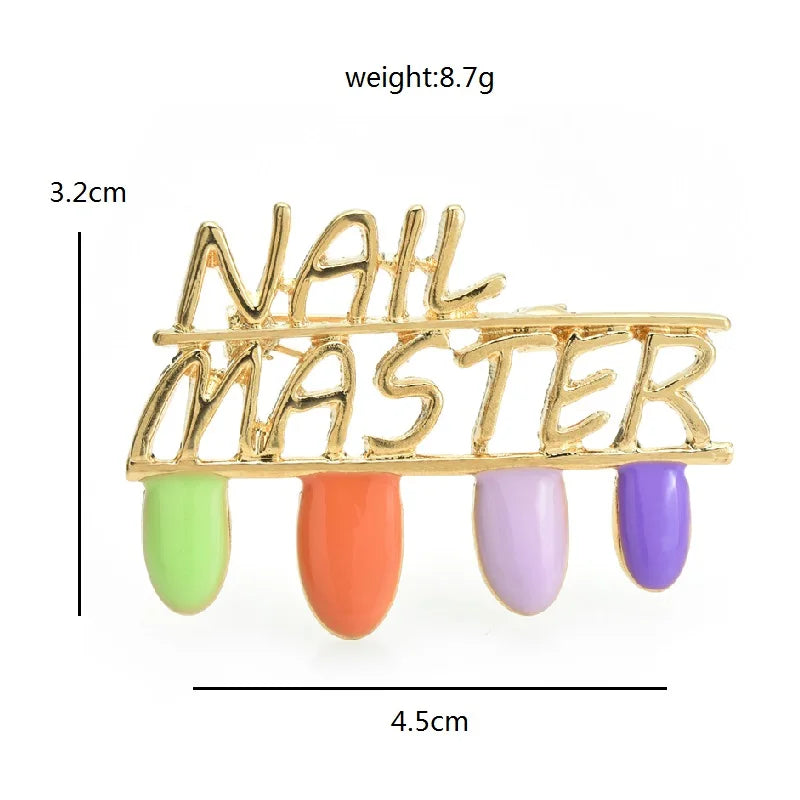 Nail Polish Swatch Bar Brooch
