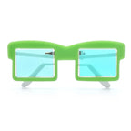 Colorful Acrylic Sunglasses Brooch — Green