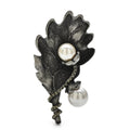 Vintage-Style Leaf with Pearl-Look Drops Brooch original variant product photo