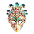 Ornate Floral Masquerade Mask Brooch original white background product photo