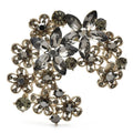 Faceted Floral Crescent Brooch product variant photo