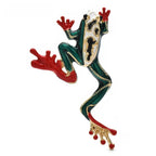 Jumping Enamel Frog with Red Feet Brooch original variant product photo