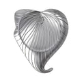 Sculpted Heart-Shaped Leaf Brooch original white background product photo