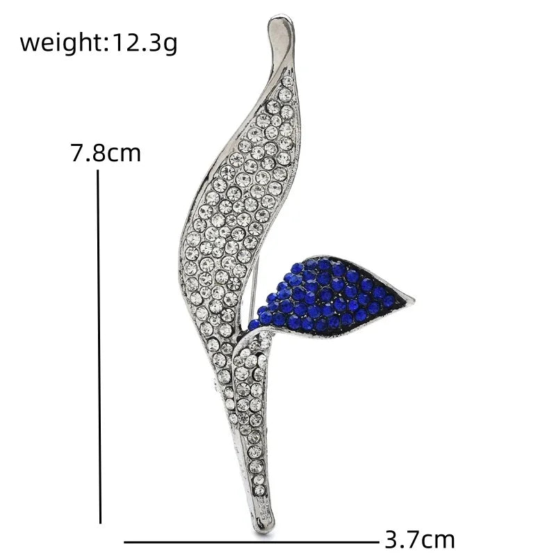 Jeweled Nature and Symbol Motif Brooch