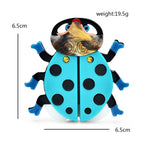 Blue Spotted Acrylic Ladybug Brooch dimensions and weight