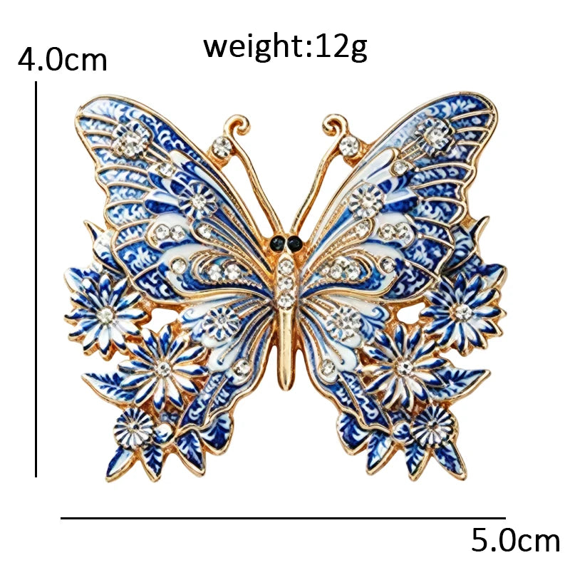 Floral Woodland Creature Motif Brooch