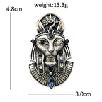 Egyptian Cat Goddess Cameo Brooch