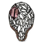 Openwork Leaf with Faceted Accent Brooch product variant photo