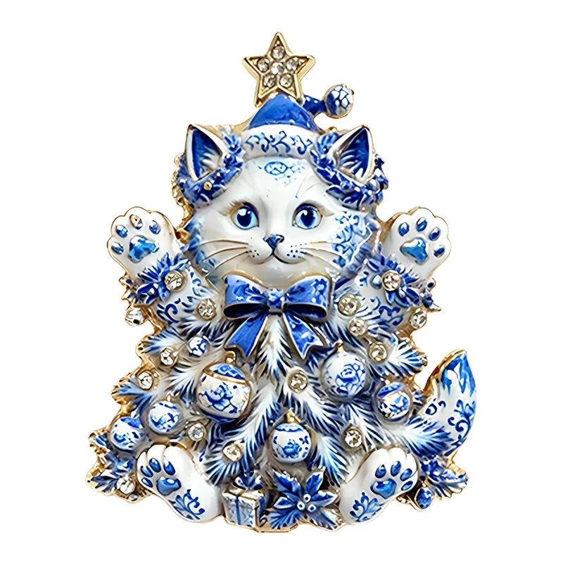 Festive Christmas Character Brooch original white background variant photo