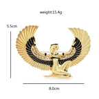 Egyptian Winged Goddess Brooch — dimensions
