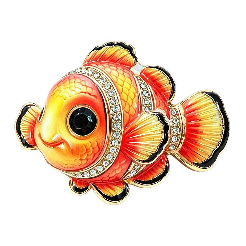 Big Eyed Clownfish Brooch original white background product photo