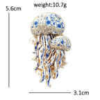 Jellyfish Duo with Pearl-Look Accents Brooch
