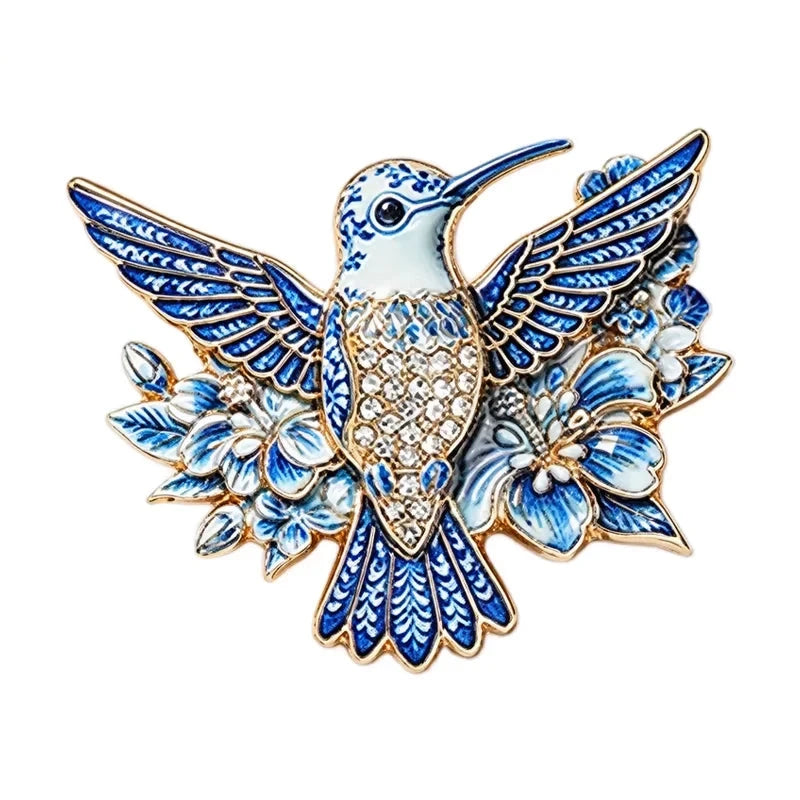 Floral Woodland Creature Motif Brooch original white background product photo