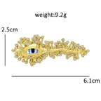 Artistic Eye with Radiating Rhinestones Brooch