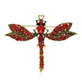 Vintage Dragonfly with Marquise Jewel Wings Brooch