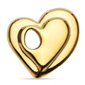 Open Double Heart Stainless Steel Brooch — Gold