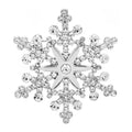 Jeweled Star Center Snowflake Brooch