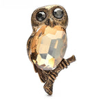 Faceted Owl on Branch Brooch original variant product photo