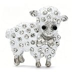 Lamb with Bow Tie Brooch original white background product photo