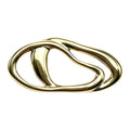 Polished Interlocking Organic Loops Brooch original white background product photo