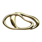 Polished Interlocking Organic Loops Brooch original white background product photo