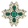 Ornate Cabochon Cross Brooch product variant photo