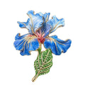 Graceful Iris Flower Stem Brooch original white background variant photo
