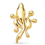 Stylized Sperm Cluster Stainless Steel Brooch — Gold