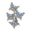 Four Fluttering Butterflies Brooch original white background product photo