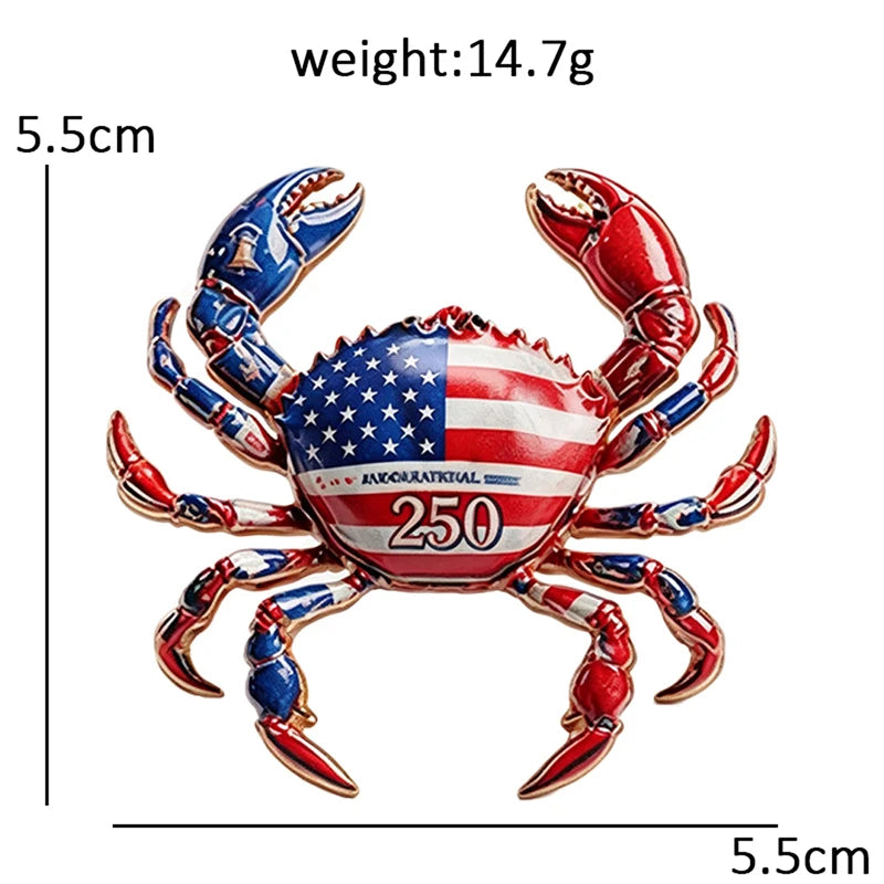 America 250 Commemorative Motif Brooch