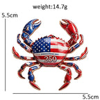 America 250 Commemorative Motif Brooch