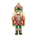 Crowned Nutcracker King Brooch original white background product photo
