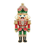 Crowned Nutcracker King Brooch original white background product photo