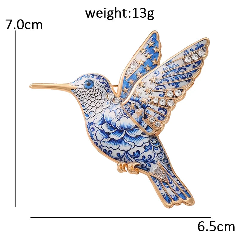 Floral Woodland Creature Motif Brooch