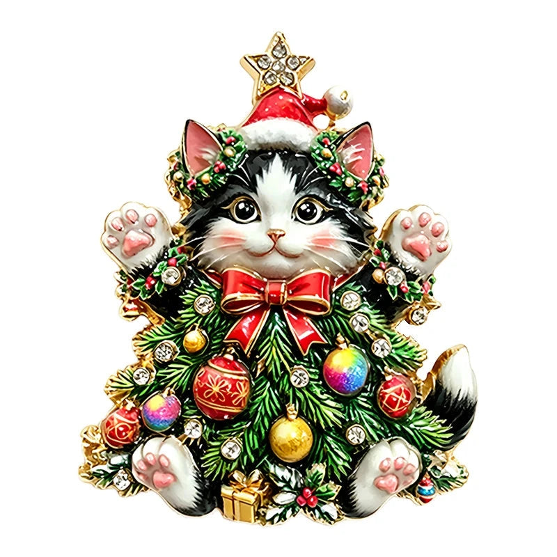 Festive Christmas Character Brooch original white background variant photo