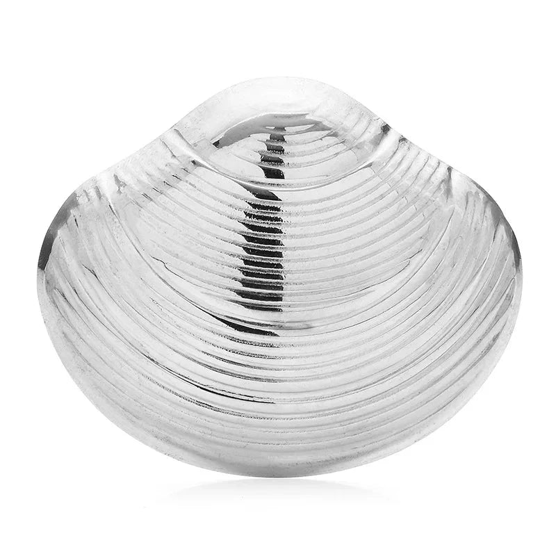 Concentric Ridged Clam Shell Brooch