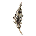 Vintage Openwork Feather Brooch original white background product photo