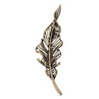 Vintage Openwork Feather Brooch original white background product photo