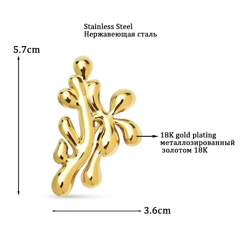 Polished Sperm Cell Cluster Brooch — product view