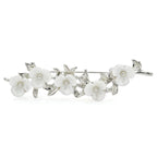 Pearl-Look Flower Garland Brooch